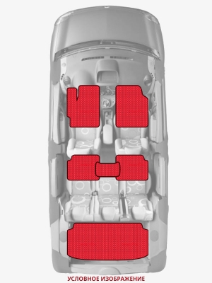 ЭВА коврики «Queen Lux» комплект для Ford E-Series (4G)